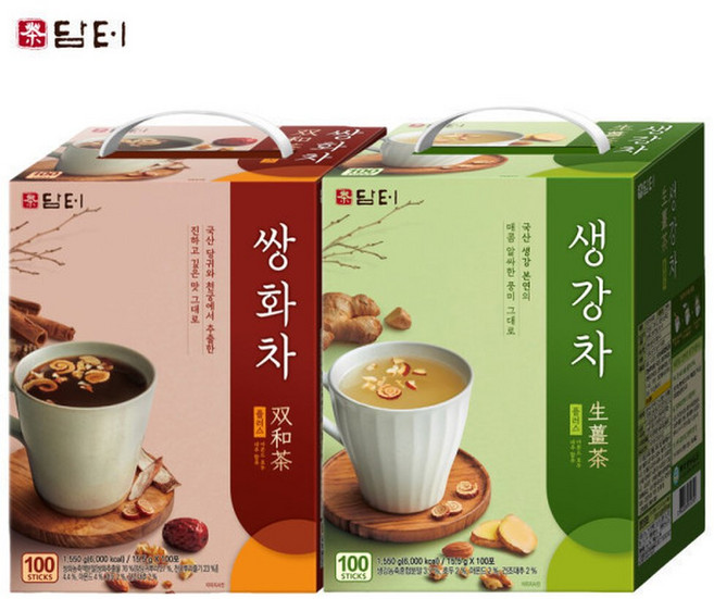 전통차플러스 100개입 (쌍화차/생강차) 택일, 쌍화차플러스 100입, 19.5g, 1개