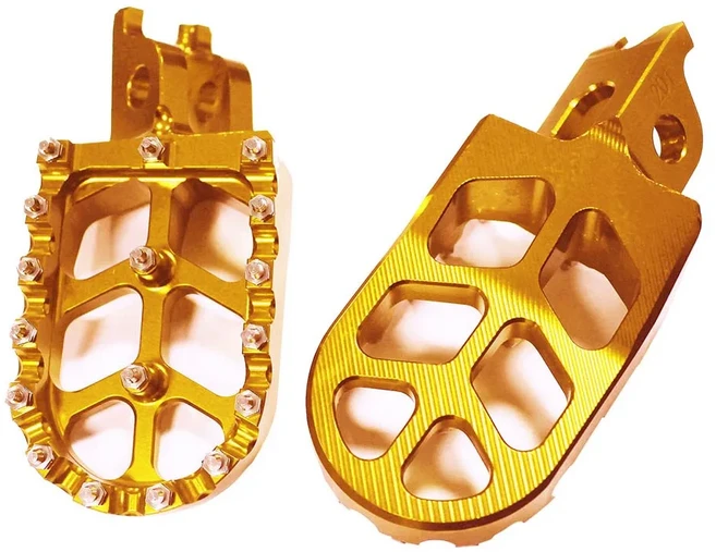 오토바이 발받침 풋 페그 페달 혼다 CRF300L 랠리 L 2021 액세서리, 03 금, 1개