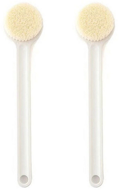 長柄軟毛沐浴刷 搓背刷, 兩個裝, 1個