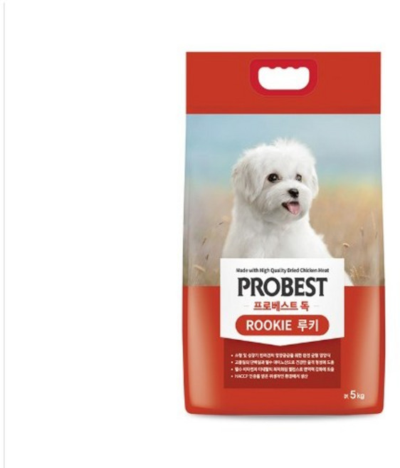 프로베스트 독 루키 독 5kg 강아지 애견 사료, 1개