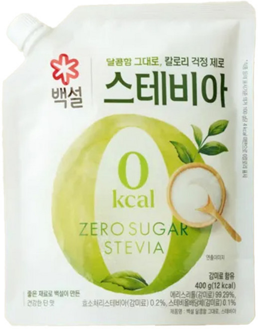 백설 스테비아, 400g, 2개