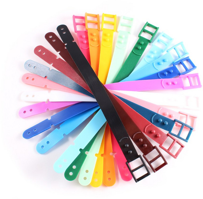 [ppdh0605-21] 러기지택 끈 네임택 pvc 스트랩 캐리어이름표 태그 벨트 [5개 1세트]