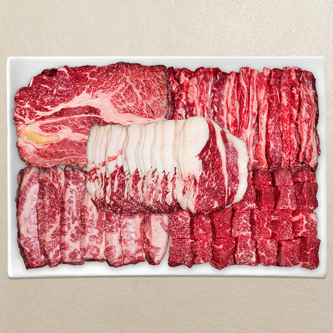 마장동 한우이츠 1++등급 한우선물세트, 1세트, 슈퍼 2호 (일반 감사장), 1.1kg