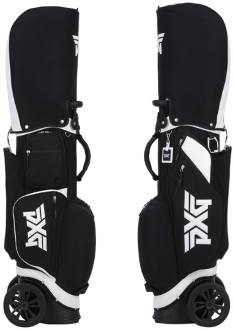 카네정품 PXG 우먼스 휠 캐디백, 블랙(BLACK)