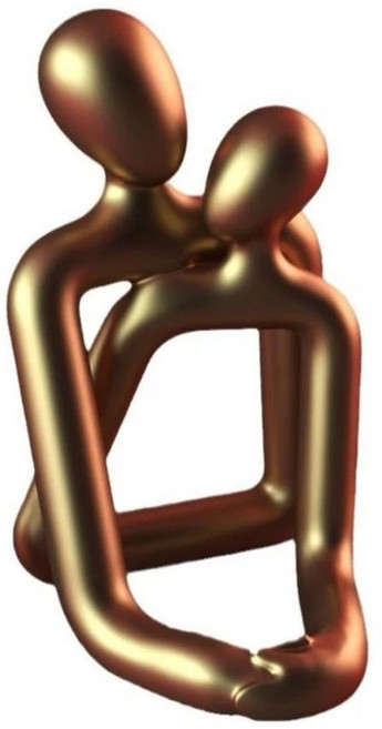 커플 조각 수지 사랑 낭만주의 그림 장식 선물, 2. Gold