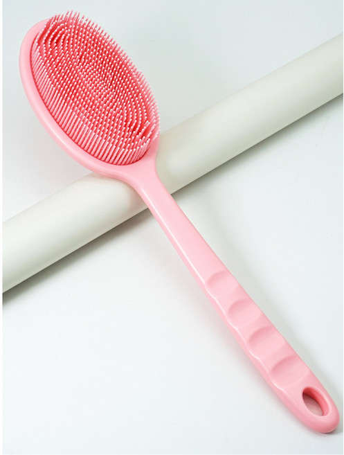 목욕 소프트 백 브러시 목욕 샤워 스폰지 스크러빙 브러시 핸들 엑스 폴리 에이 팅 스크럽 스킨 마사지 엑, 02 GJ02-Pink
