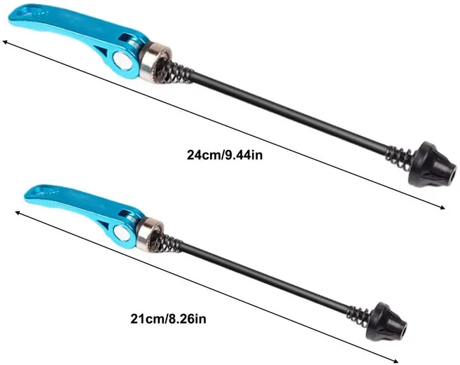 자전거 휠 허브 퀵 릴리스 클립 볼트 레버 사이클링 액세서리 보안 잠금 장치 수리 트레이너용 경량, 1개