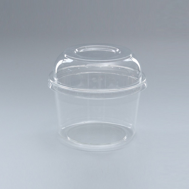 [BR] 16온스 과일 푸딩컵 용기+돔 뚜껑 (DC16S/500ml/투명) 500개 세트, 1박스, 500개입