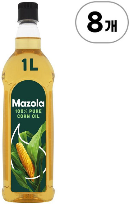 마졸라 콘 오일 (옥수수유) Mazola Corn Oil 1 L, 1L, 8개