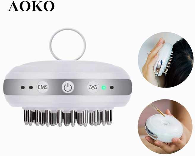 aoko hair growth products ems electric head massager 액체 수입 hair rerowth comb for 두피 케어 hair loss str, 1개