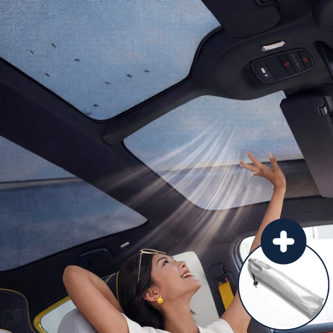 오너백 시원한 통풍 차량 썬루프 방충망 햇빛가리개, 블랙