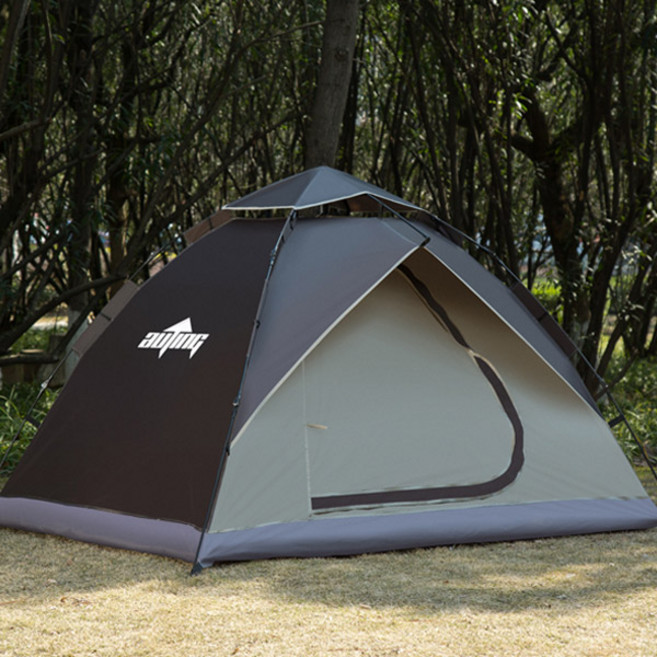 연필트리 텐트 팝업텐트 원터치텐트 자동텐트 피크닉텐트 그늘막텐트, 쿨오토텐트 5-6인용 딥그레이