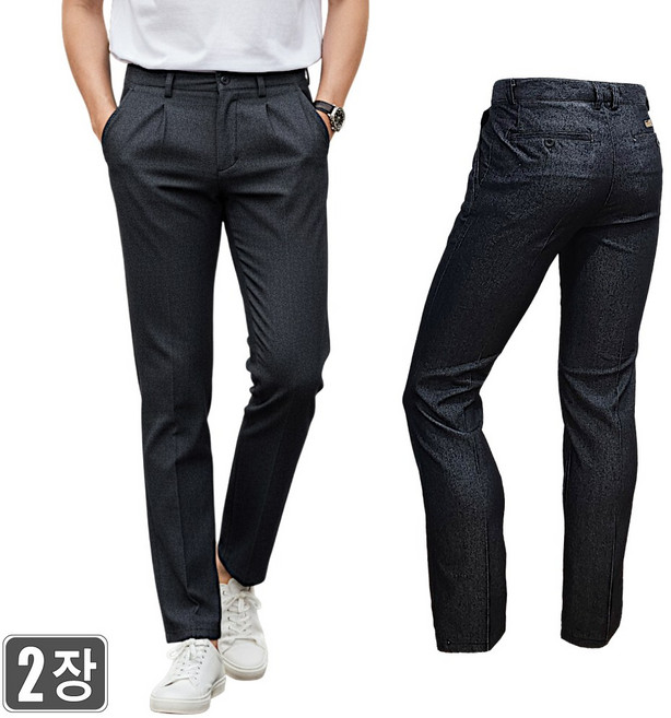 2장 웨어몬 여름 경량 작업스판 데님청바지 A 일상 캐주얼 빅사이즈