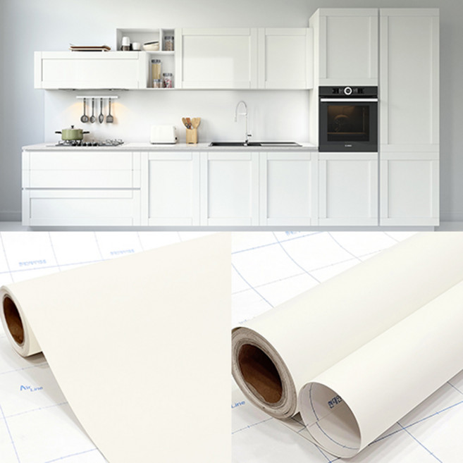 현대시트 가구 리폼용 무광 단색 인테리어필름 53종, 49.유백색 SL521