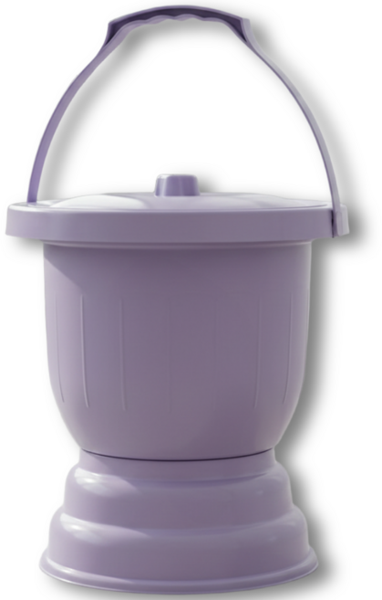 루나리브 편안한 간이 변기, 1개, 퍼플