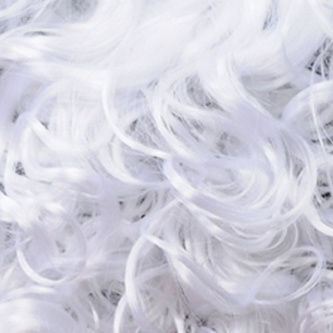 돌모아 구체관절인형 백발 하얀색 화이트 컬링 가발 원사 모헤어 웨이브 스트링 헤어 (A-type) : White (SM101), 본품, 1개