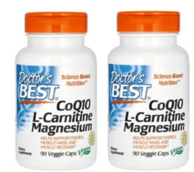 [1+1] 닥터스베스트 마그네슘 CoQ10 L-카르니틴 베지 캡슐 90정, 2통 - 쿠팡