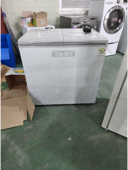 딤채 중고김치냉장고 뚜껑형 221L DOE226DZW 정품김치통제공