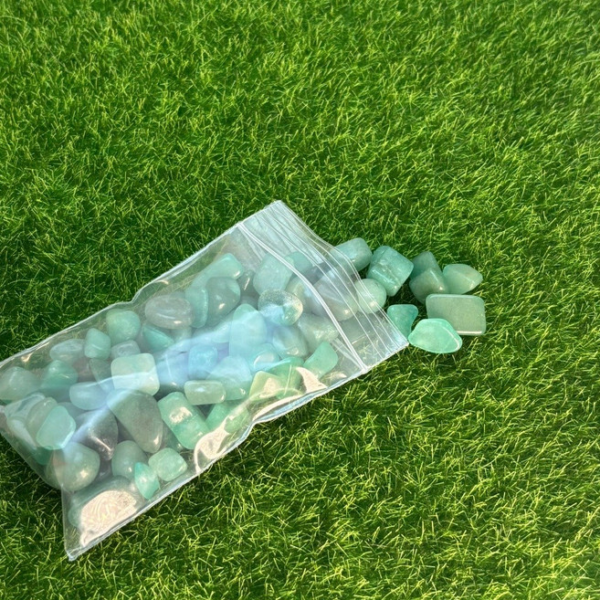 S&C 尚采水晶 消磁碎石組合 五行晶石各100克 附贈玻璃收納罐, 五行碎石各100g