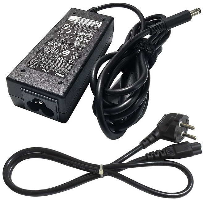 델 정품 45w 19.5V 2.31A 45W 노트북 충전기 어댑터 외경 4.5mm 센터핀 HA45NM140 3구전원케이블포함, 1개