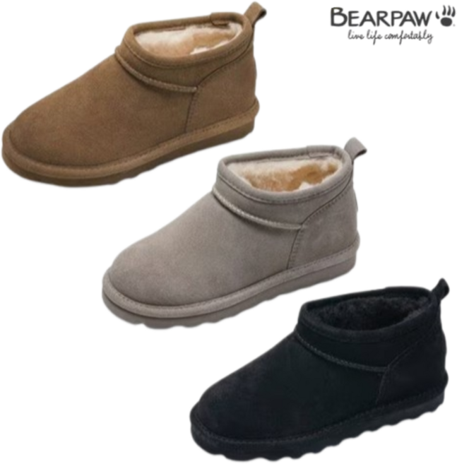 [백화점상품/빠른출고] 베어파우 여성 방한양털부츠 방한화 양모 방한 겨울 필수템 한파대비 따뜻하고 활동편한 캐주얼 패션데일리 실내 실외화