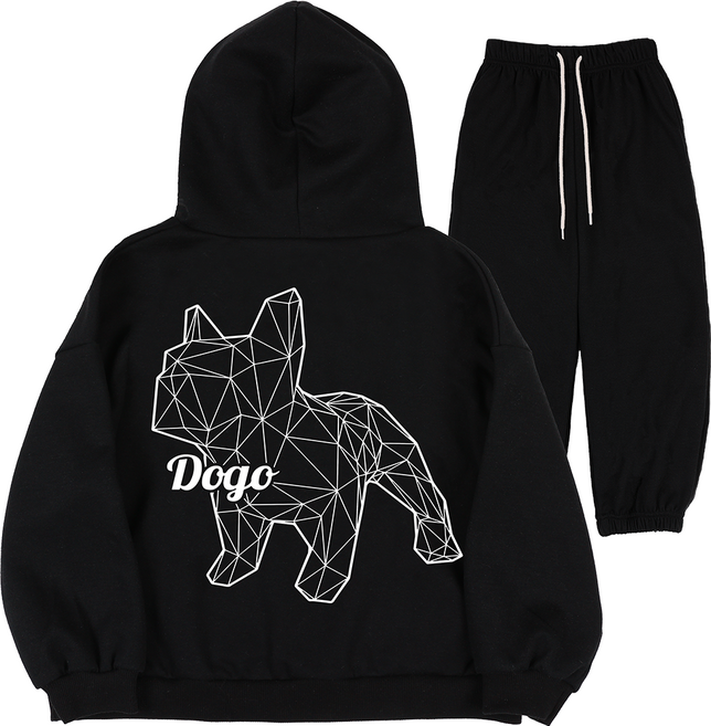 마고주니어 국내생산 오버핏 불독 주니어 후드티 상하복세트 키 120 130 140 150 160