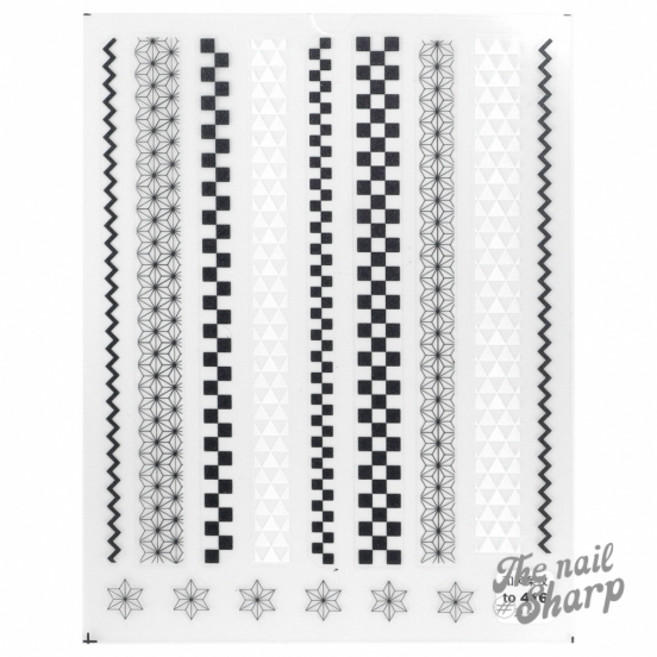 하운드네일스티커 체크네일 416, 1개