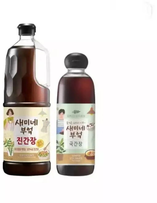 샘표 새미네부엌 진간장 1.7L 1개 + 국간장 830ml 1개