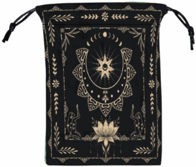 보스케 아트 타로 파우치, 1개, 블랙 로터스