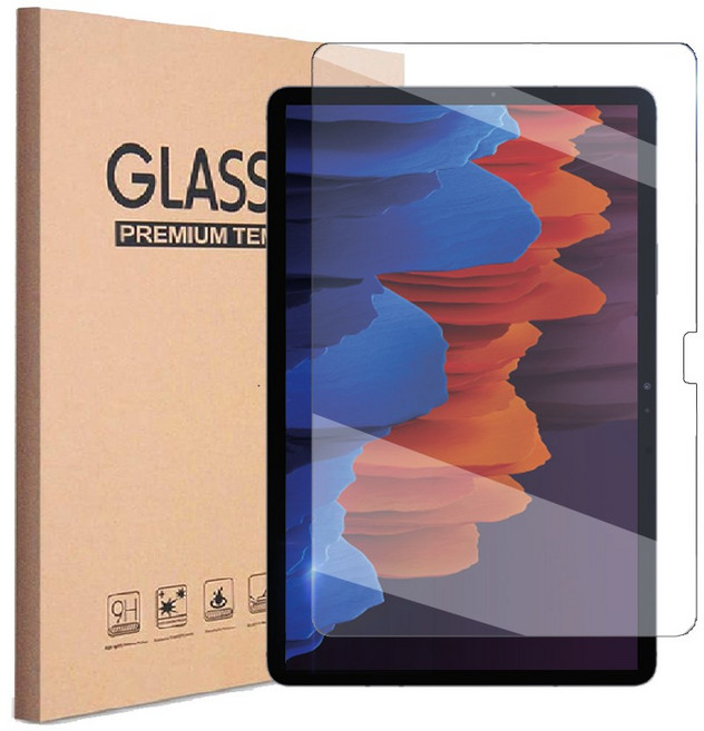 갤럭시탭S7 플러스 12.4 호환 9H강화유리 액정 보호필름 SM-T970 T975 T975N T976 T976N, 강화유리 액정 필름1매