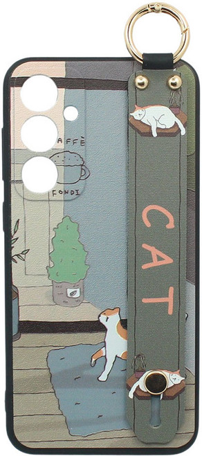 신서엔코 갤럭시 케이스 일러스트 핸드 스트랩 핸드폰케이스