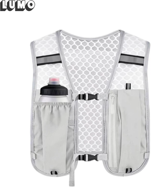 LUMO 러닝조끼 초경량 통기성 밀착 마라톤 등산 자전거 트레일러닝조끼, 회색