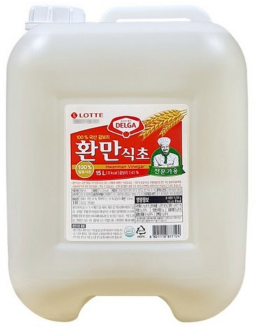 도매 업소용 롯데 환만식초 15L 롯데, 1개