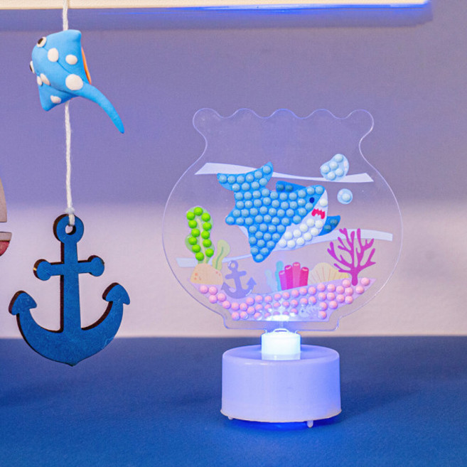 여름 보석십자수 무드등