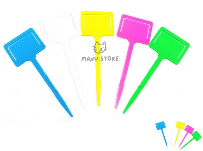 오렌콩 식물 이름표 18cm 식물이름표일자 화분이름표꽂이 화분네임택, 초록