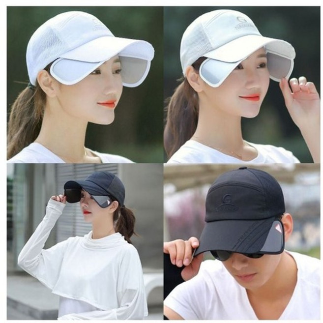 여름 매시 볼캡 자외선 햇빛차단 야구모자 캡모자 챙넓은 여성 모자 빅사이즈 남성 남자 야구 깊은