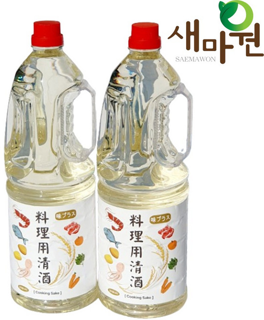 새마원 만능 맛술 요리용청주 1.8L 요리술 요리주, 2개