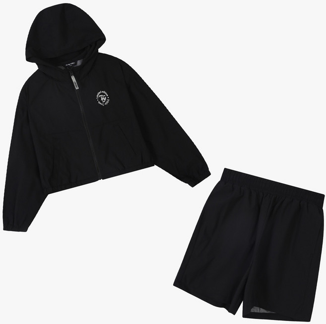 더데이걸 뉴코아광명점 세일많이하는 착한가격 바람막이 집업 세트TGMS24S01_ 블랙