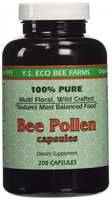 [정품보장]YS 에코비팜 비폴렌 캡슐 Y.S. ECO Bee Farms 1000mg 200정 X 1병, 1개