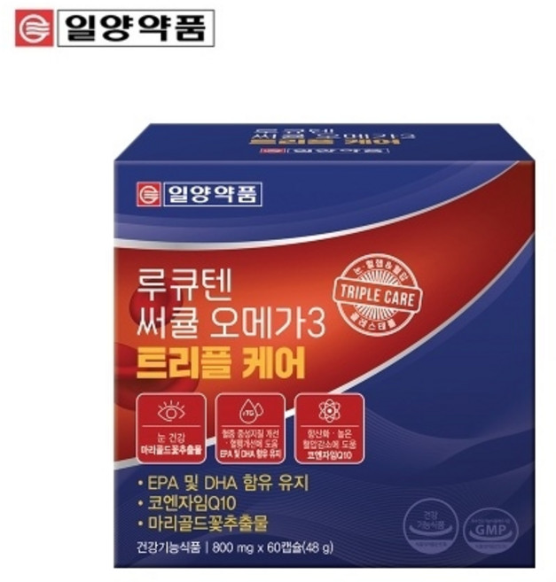 눈 건강 루테인 오메가3 써큘 트리플케어, 1개, 60정