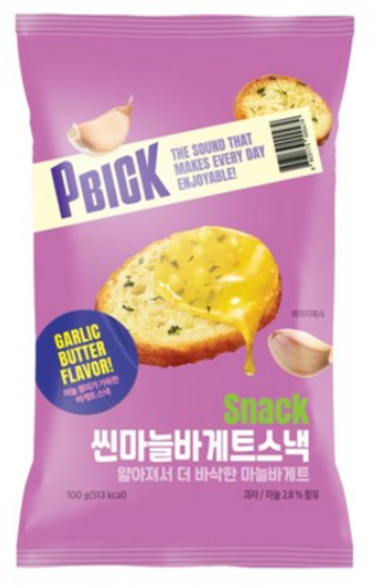 PBICK 씬마늘바게트스낵, 12개, 100g