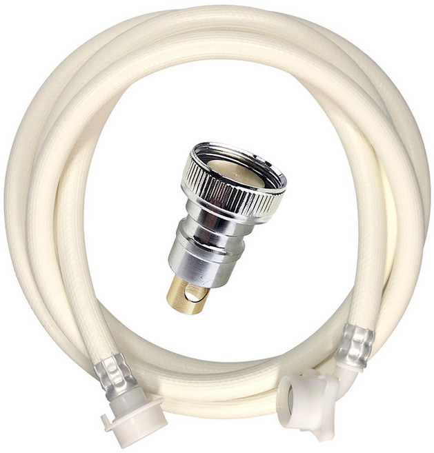 3S리빙 누수방지 커플링 + PVC 세탁기호스 2M 세트, 1개, 화이트