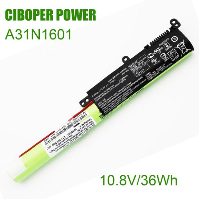 CP 새 노트북 배터리 A31N1601 10.8V36Wh A541U F541U R541U R541UA X541A X541S X541SA X541SC X541U X54, 1개