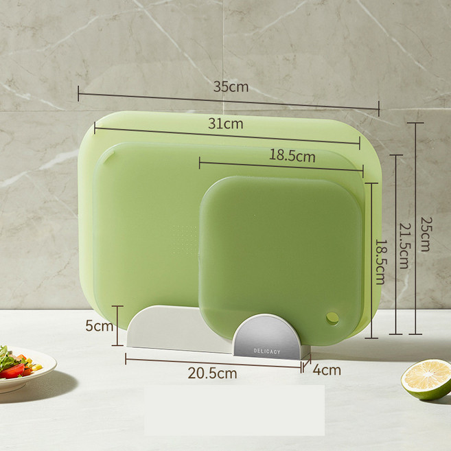 러브심플 은이온항균도마 항균도마세트, 그린, 1개