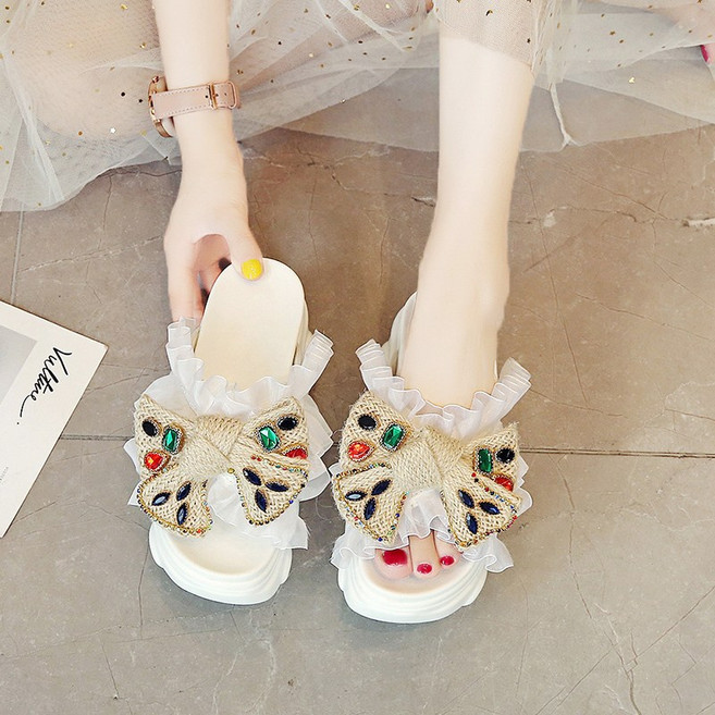 Makone 여성용 통굽의 여름 신상품 키높이