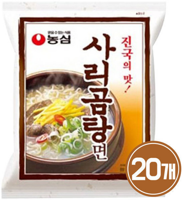 농심 사리곰탕면 110g, 1개