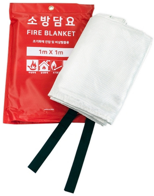 소방포 1m X 1m 유럽인증방화포 소방담요 화재진압담요 화재진압포, 1개