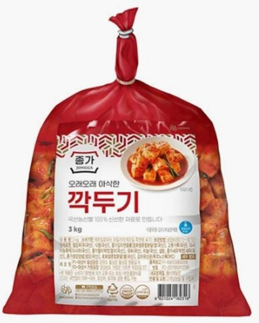 [종가] 종가 깍두기 3kg, 1개