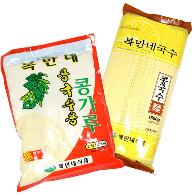 복만네 콩국수세트 (콩국수면 1500g + 콩가루 850g), 1세트, 850g