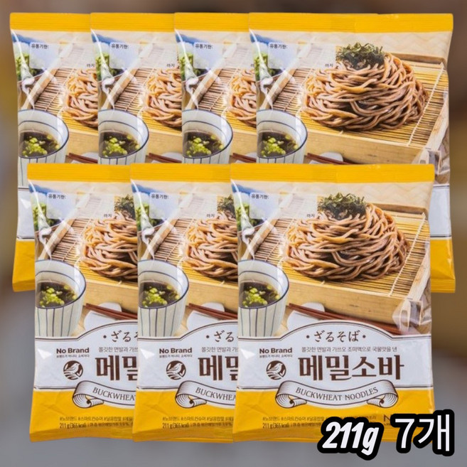 노브랜드 메밀소바 211g, 7개